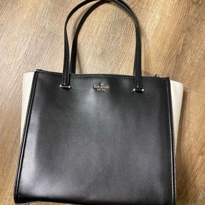 Kate Spade Kona Tote - black and white